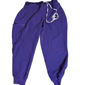 FIGS Women's Zamora Jogger Scrub Pants, Purple Jam, Plus Size 2XL